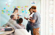 © Felix/peopleimages.com - Brainstorming, planning and teamwork with business people in meeting for speaker, branding and strategy. Collaboration, goals and idea with employees in office for schedule, solution and moodboard