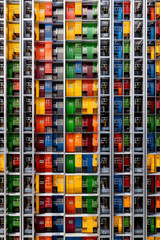 Poster - massive scale of a data center housing multiple database servers, emphasizing the importance of reliable and scalable storage solutions. Generative AI technology.