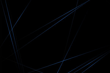 Abstract black with blue lines, triangles background modern design. Vector illustration EPS 10.