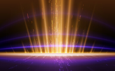 Wall Mural - abstract color light rays effect background