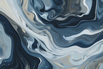 Wall Mural - Abstract design featuring a mix of light and dark azure paint, Generative ai