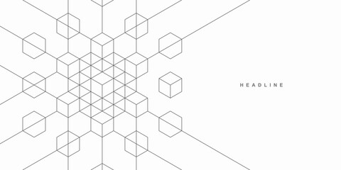 Abstract geometric technological background. Vector creative design.
