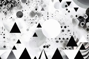 Wall Mural - Abstract black and white background, Generative ai