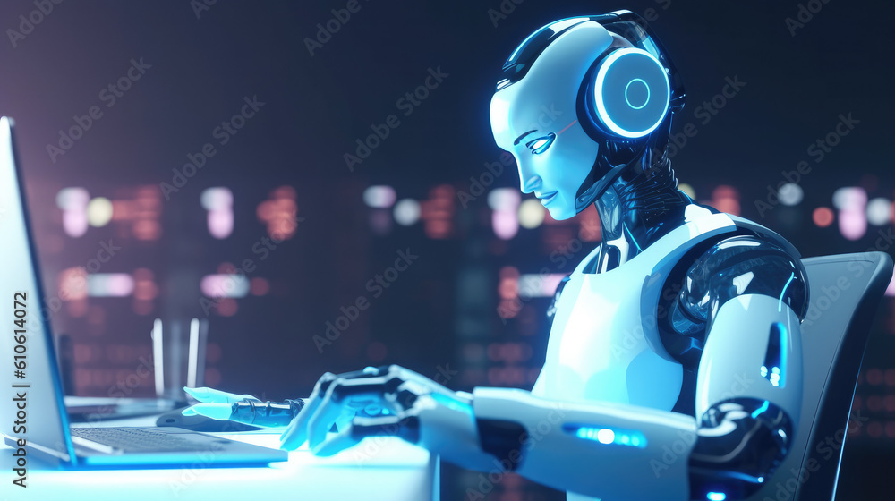 Ai Bot Picture Explaining AI bot, chatbot, AI Artificial Intelligence technology, helpful ...