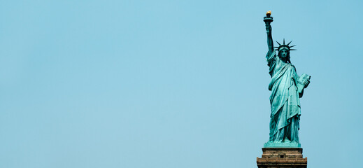 Wall Mural - Statue of Liberty, in New York, banner format