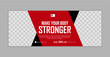 © Pixvet8 - Facebook banners for sports, jogging, gym facebook cover template for your company.