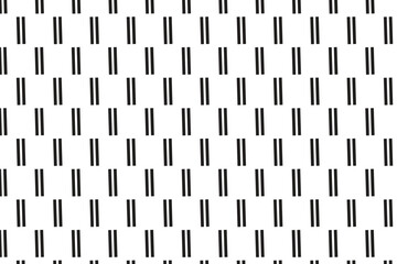 Wall Mural - simple abstract seamlees black colour virtical short line pattern