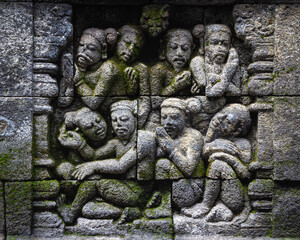 Wall Mural - Detail of Borobudur temple