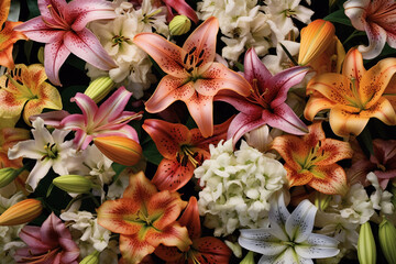  bouquet of lilies, generative ai