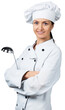 © BillionPhotos.com - Female Chef Holding a Ladle