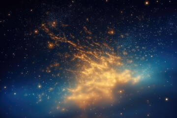 Wall Mural - Space galaxy background. Generative AI.