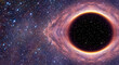 amazing black hole in the middle of the universe