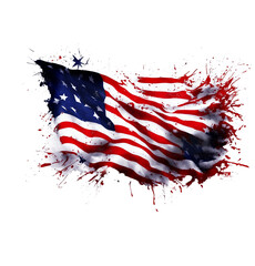  american flag artwork for july 4 independence day