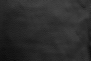 Wall Mural - Black leather texture background