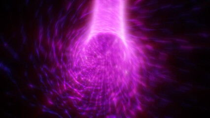 Wall Mural - abstract blurred purple glowing energy tunnel background