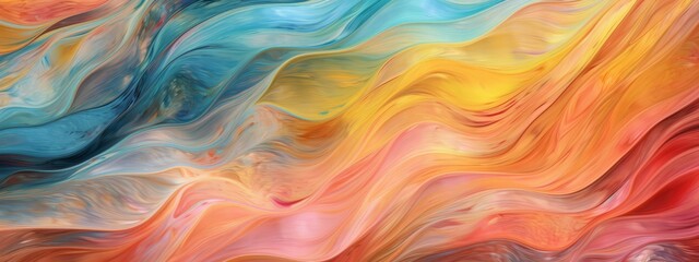 abstract marbled acrylic paint ink painted waves painting texture colorful background banner - bold 