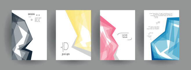 Abstract gradient vector background for business brochure cover design	