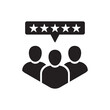 © Adrian - Customer Review Icon. Satisfied Service Illustration As A Simple Vector Sign & Trendy Symbol for Design and Online Websites, Presentation or Mobile Application. Flat & Trendy Logo Template.