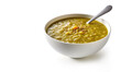Bowl of Split Pea Soup Isolated on a White Background. Generative AI