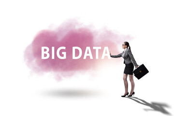 Poster - Big data concept with business people