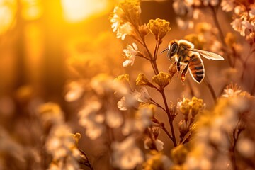 Wall Mural - A World Without Bees: Understanding the Consequences and Our Role in Protecting Them, Safe the Bees