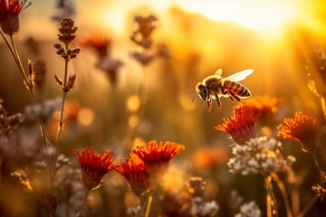 Wall Mural - A World Without Bees: Understanding the Consequences and Our Role in Protecting Them, Safe the Bees