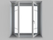 © alphaspirit - Isolated 3d rendering of a modern window for home