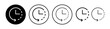 Clock icon. Time icon vector. Clock icon in trendy flat style isolated