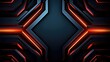 © AITTHIPHONG - Modern futuristic dark background. Abstract futuristic background with modern shape. Techology futuristic background, Generative AI illustration