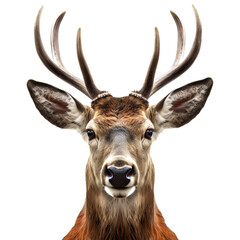 Wall Mural - Deer head isolated - Generative AI