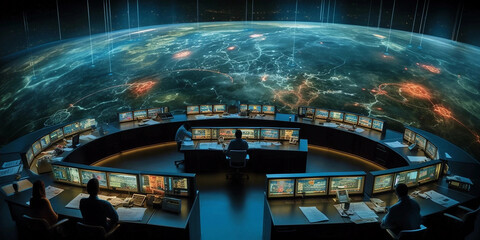 Networks Operation Center With a Broad View of Planet Earth Generative AI