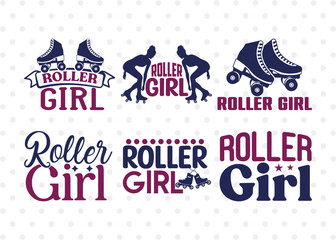Wall Mural - Roller Girl SVG Bundle, Roller Derby svg, Roller Skates Svg, Skate Svg, Sports Svg, Roller Skates Quotes, ETC T00254
