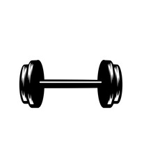 Dumbbell Icon Vector