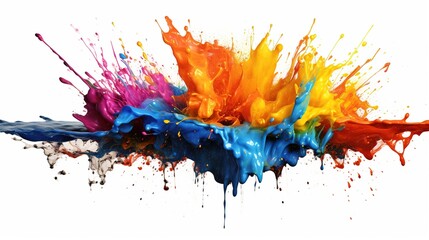 Wall Mural - colorful paint splashes