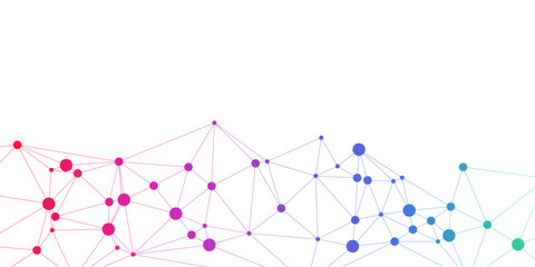 abstract colorful network background