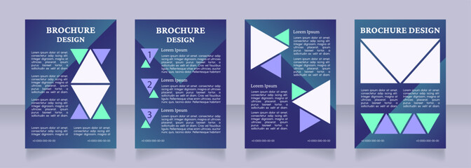 Doctors clinic promotional blank brochure layout design. Vertical poster template set with empty copy space for text. Premade corporate reports collection. Editable flyer paper pages