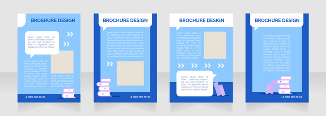 Tuition classes presentation blank brochure layout design. Home tutor. Vertical poster template set with empty copy space for text. Premade corporate reports collection. Editable flyer paper pages