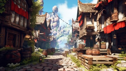 MMORPG game art environment