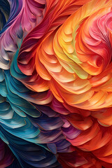 Poster -  An abstract drawing or painting of swirling vortexes or spirals, symbolizing the movement and flow of clear energy.  Generative AI technology.