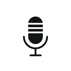 microphone sign symbol vector glyph icon