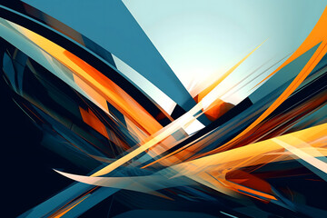 Poster - abstract background with lines