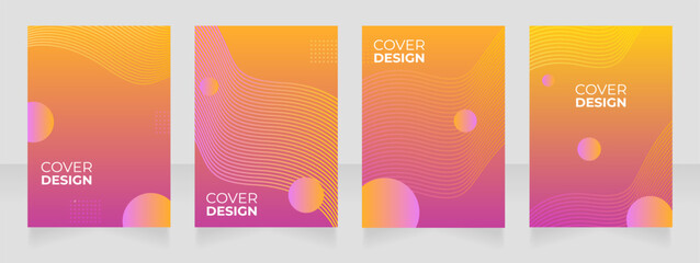 Creative design solutions blank brochure layout design. Vertical poster template set with empty copy space for text. Premade corporate reports collection. Editable flyer paper pages