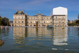 Fototapeta Paryż -  Luxembourg Palace and grand Bassin of the Luxembourg garden in Paris, France