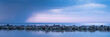 © p  a  t  r  i  c  k - Breakwater built of stones. Long exposure photo. The Baltic Sea just before the storm.