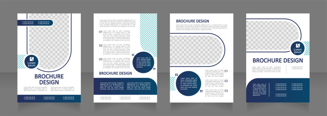 Wall Mural - scientific laboratory and researching blank brochure design. template set with copy space for text. 
