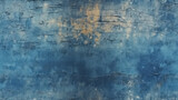 Fototapeta  - Old concrete wall with grainy texture in blue