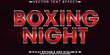 © QuillArtistry - Boxing Night text effect, editable metallic and red text style