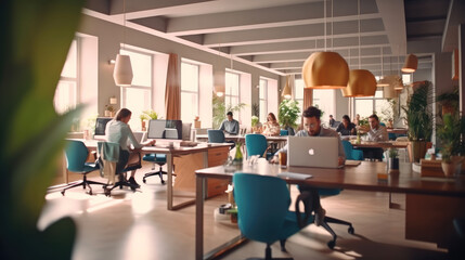 coworking space background.