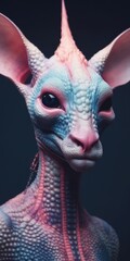 Wall Mural - alien lifeform from outer space made with generated ai