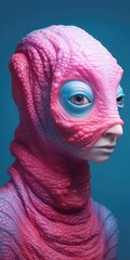 Wall Mural - alien lifeform from outer space made with generated ai